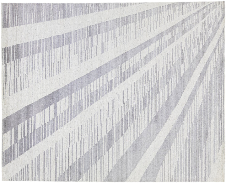 Modern Moroccan Wool Rug 8 X 10