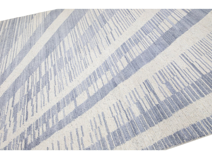Modern Moroccan Wool Rug 8 X 10