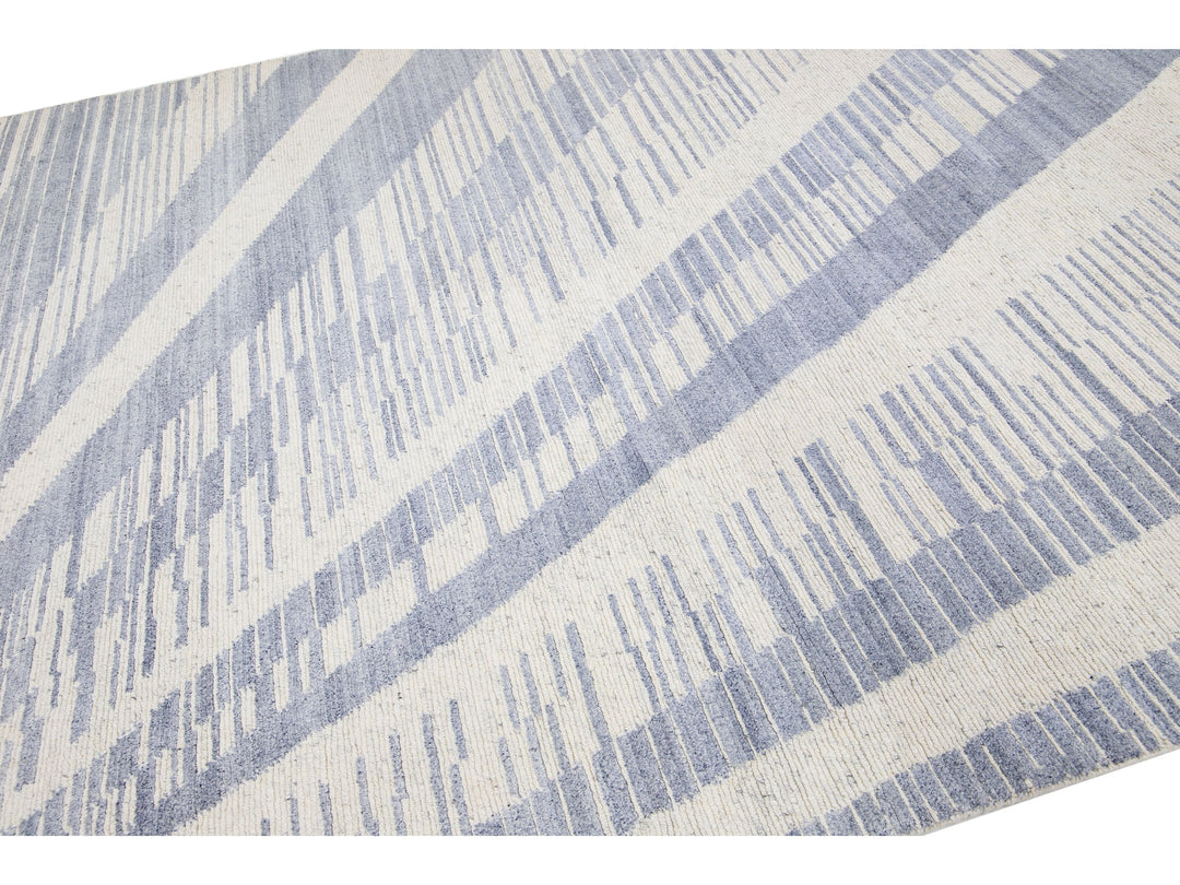 Modern Moroccan Wool Rug 8 X 10