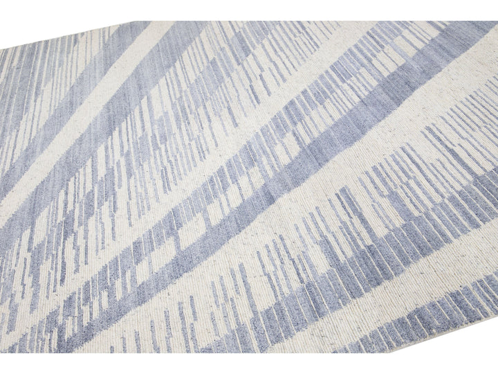Modern Moroccan Wool Rug 8 X 10