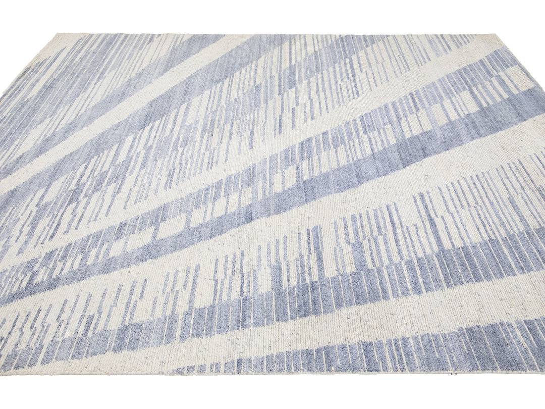 Modern Moroccan Wool Rug 8 X 10