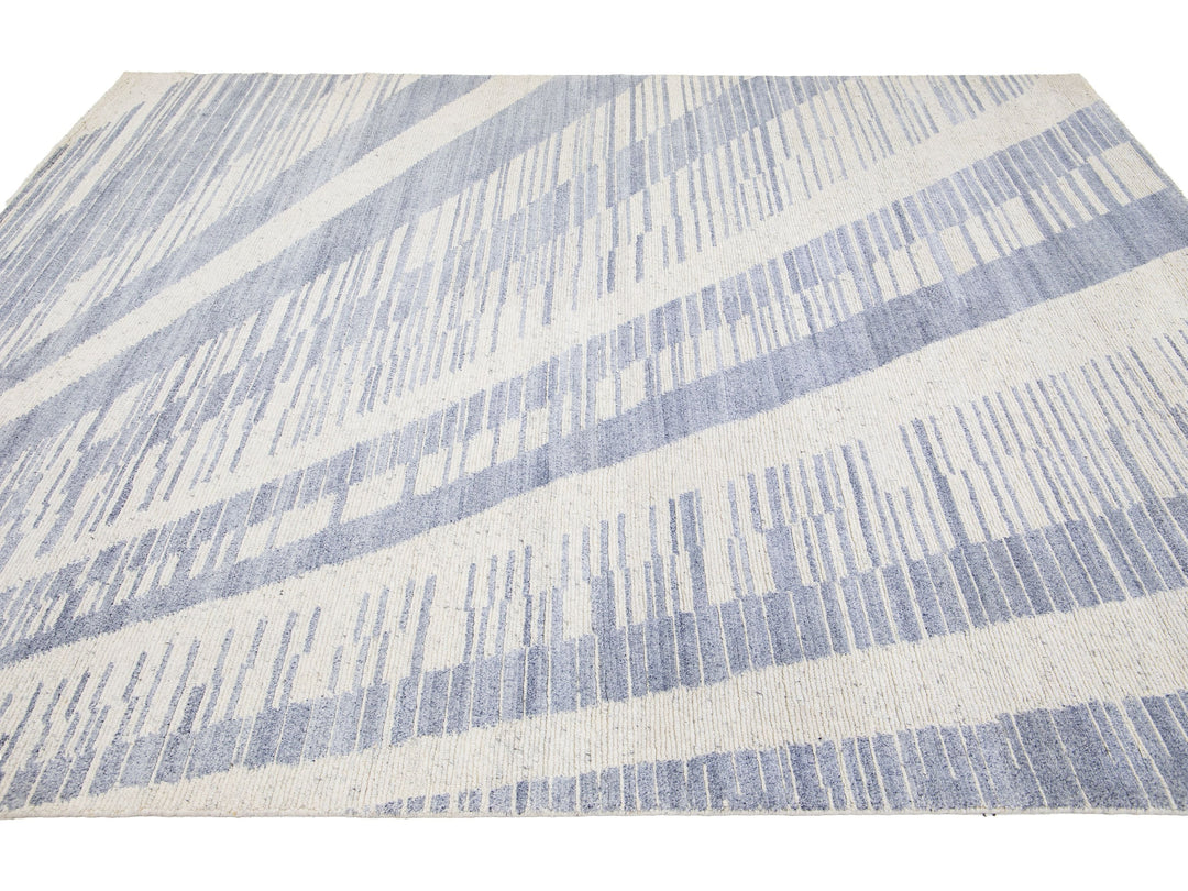 Modern Moroccan Wool Rug 8 X 10