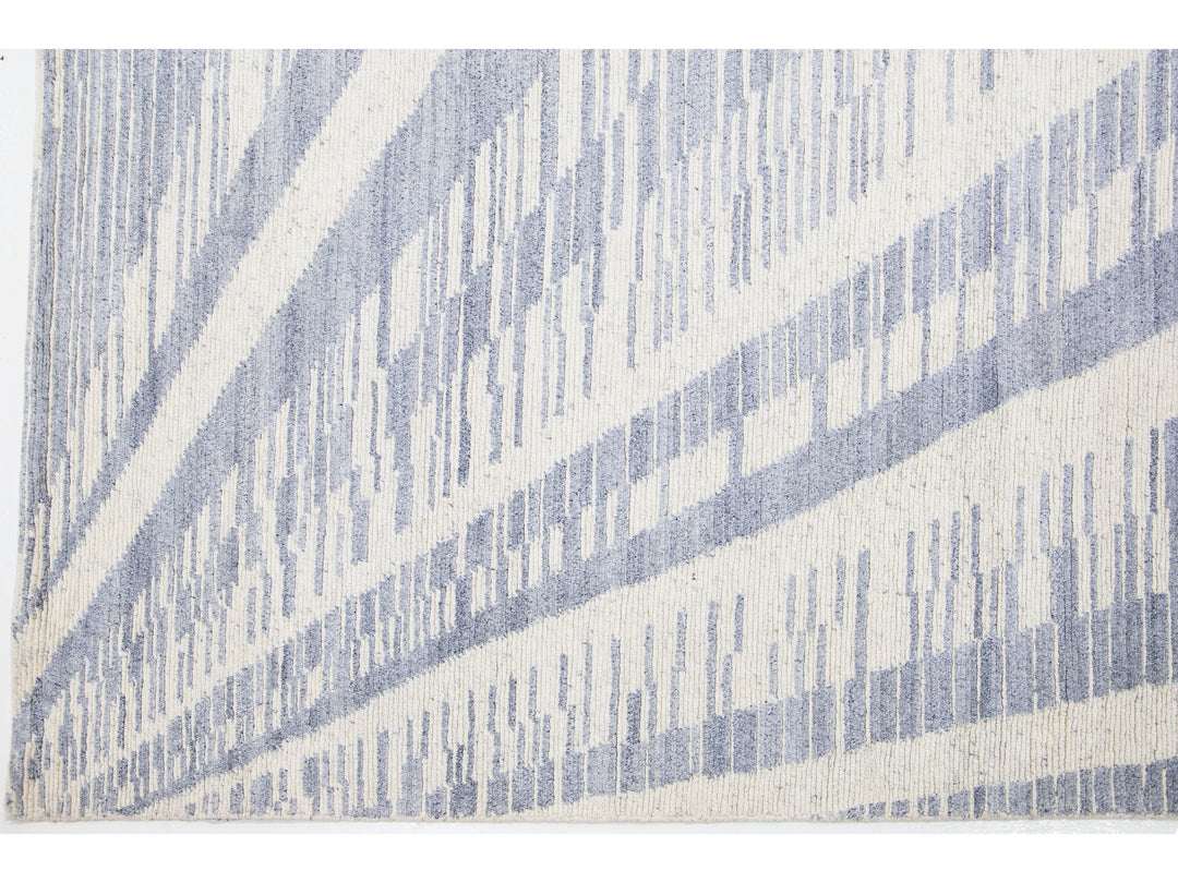 Modern Moroccan Wool Rug 8 X 10