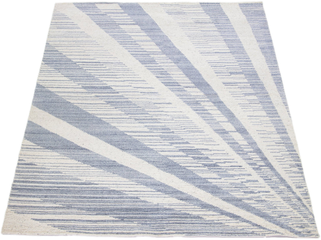Modern Moroccan Wool Rug 8 X 10