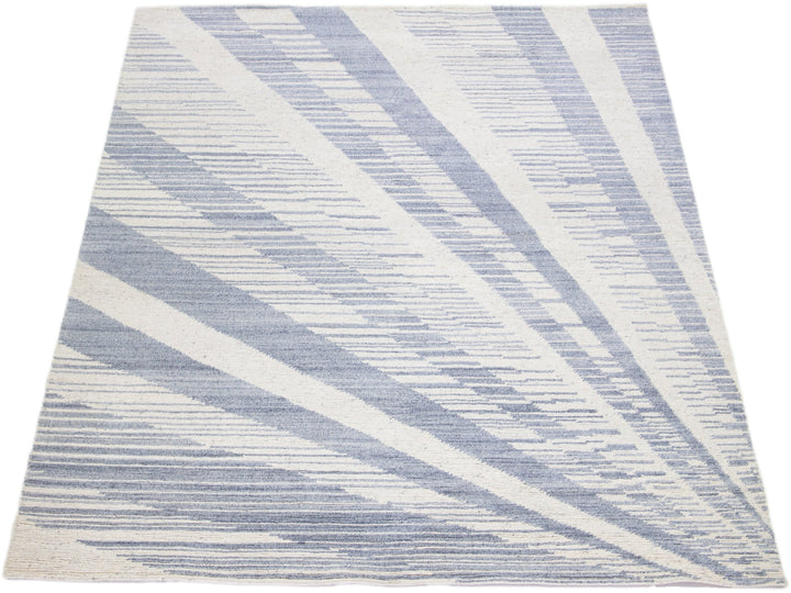 Modern Moroccan Wool Rug 8 X 10