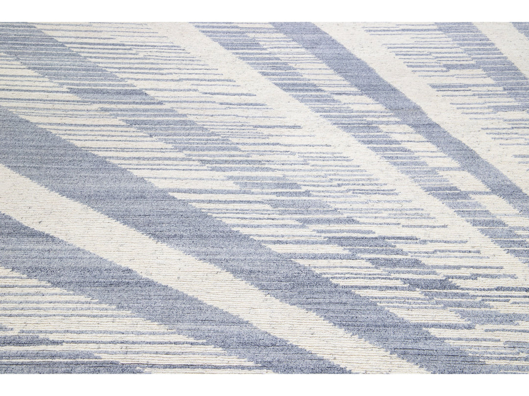 Modern Moroccan Wool Rug 8 X 10