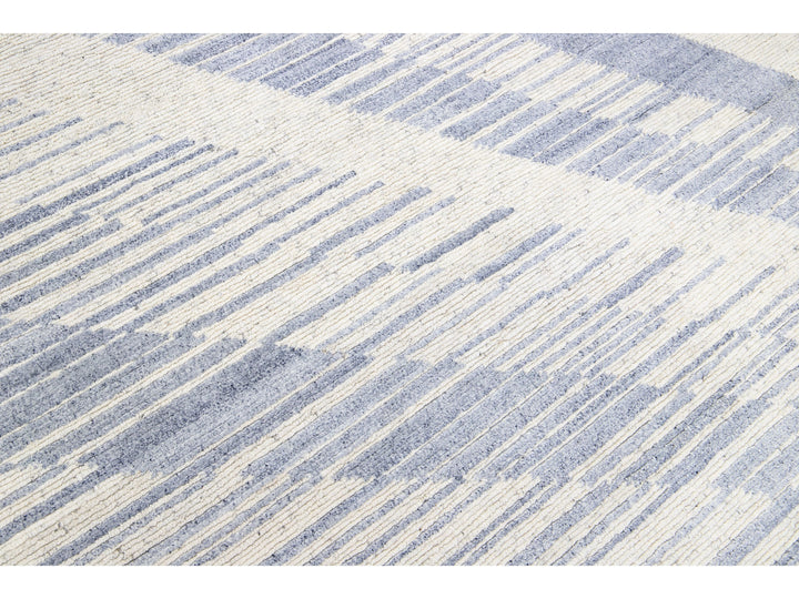 Modern Moroccan Wool Rug 8 X 10