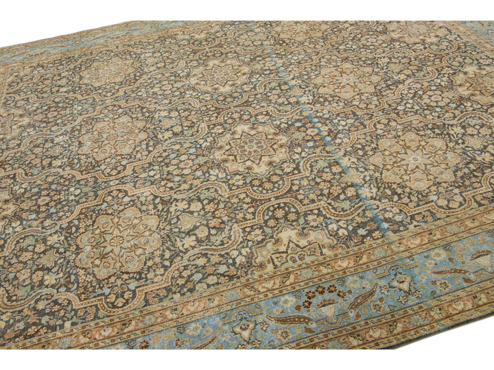 Vintage Tabriz Wool Rug 10 X 13