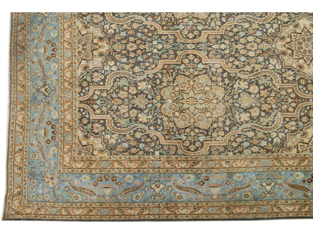 Vintage Tabriz Wool Rug 10 X 13
