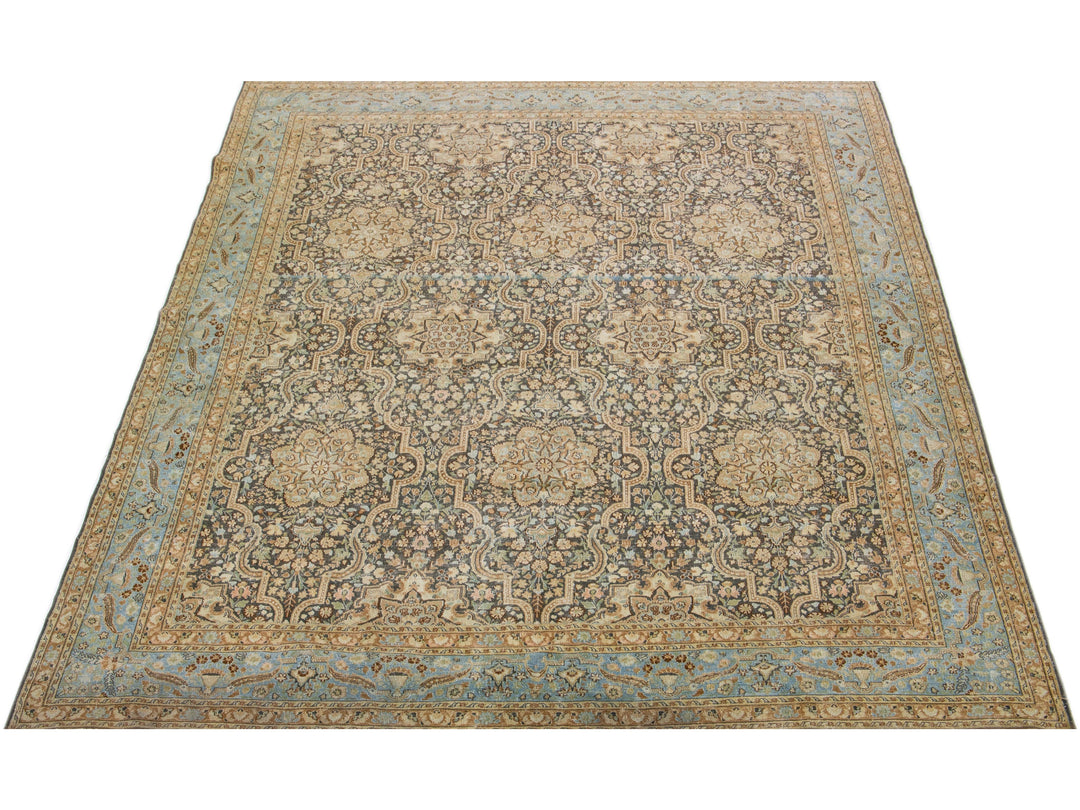 Vintage Tabriz Wool Rug 10 X 13