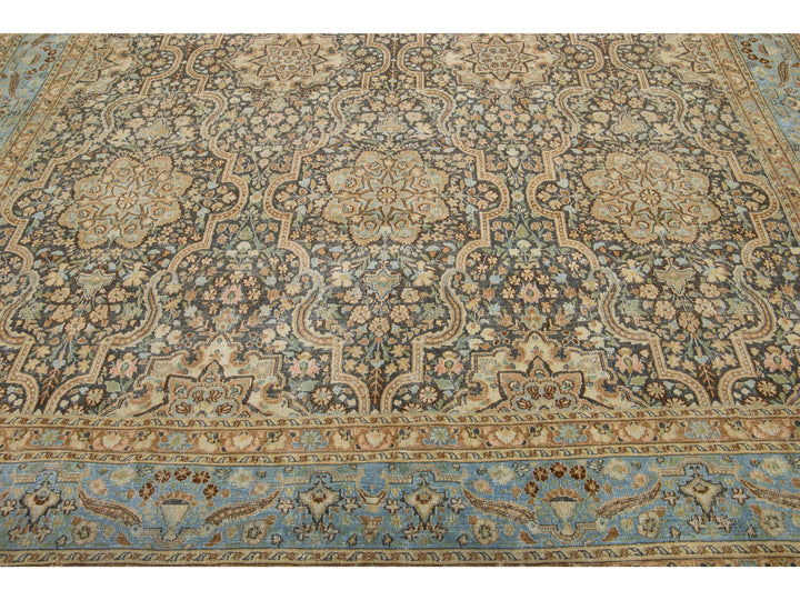 Vintage Tabriz Wool Rug 10 X 13