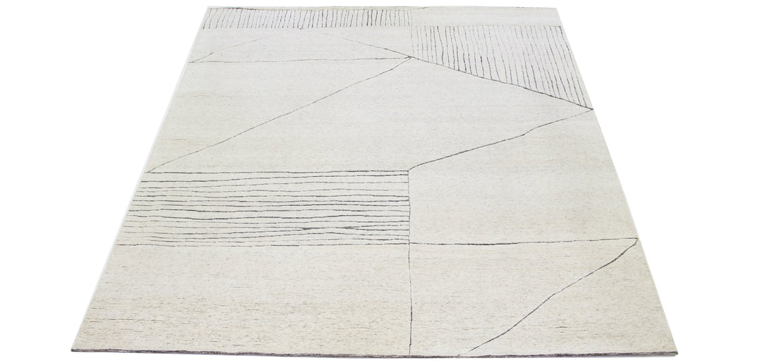 Modern Moroccan Wool Rug 12 X 15