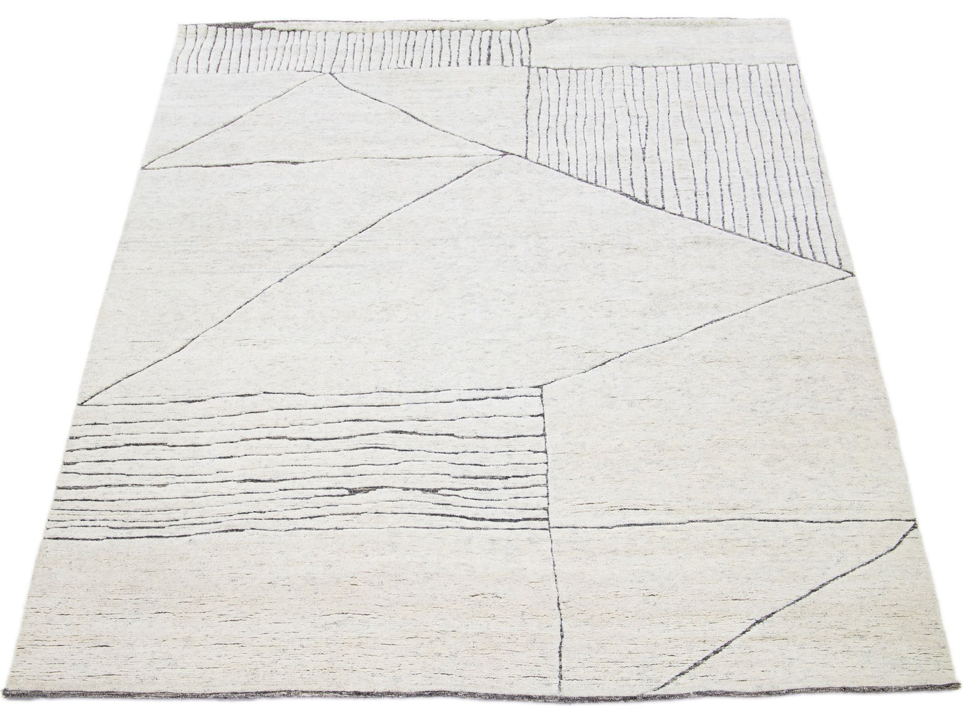 Modern Moroccan Wool Rug 8 X 10