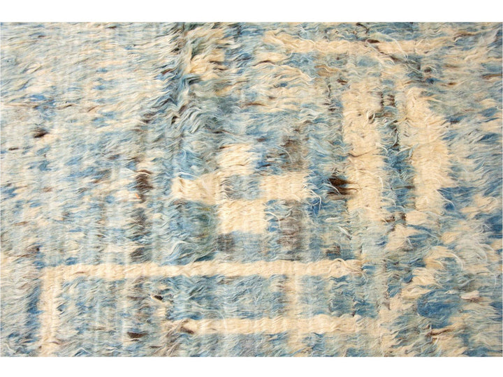 Modern Moroccan-Style Wool Rug 6 X 12