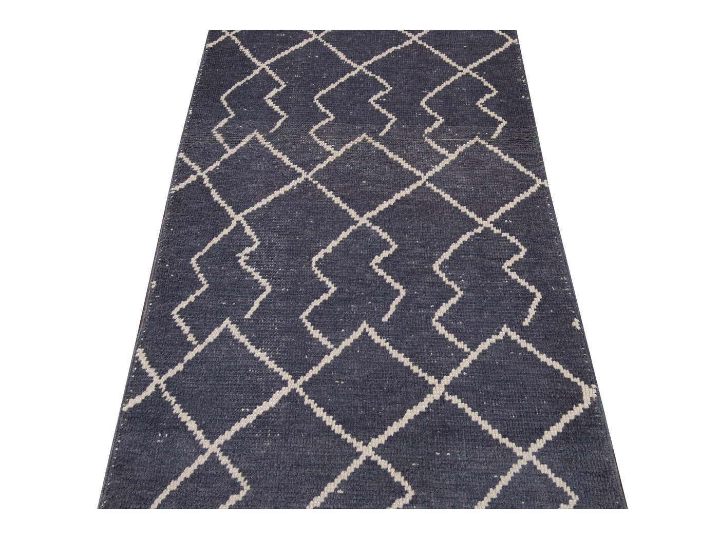 Modern Moroccan Wool Runner 3 X 11