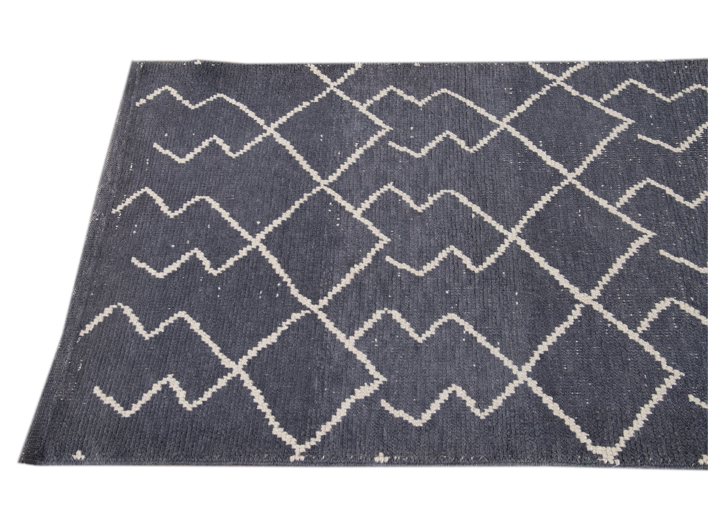 Modern Moroccan Wool Runner 3 X 11