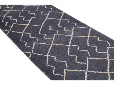 Modern Moroccan Wool Runner 3 X 11