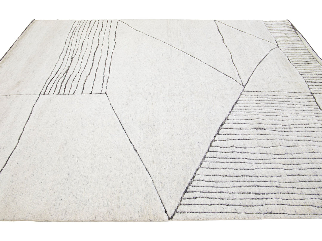 Modern Moroccan Wool Rug 8 X 10