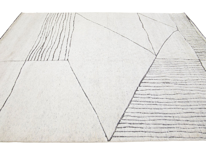 Modern Moroccan Wool Rug 8 X 10