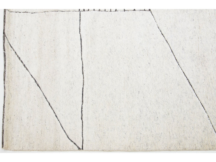 Modern Moroccan Wool Rug 8 X 10