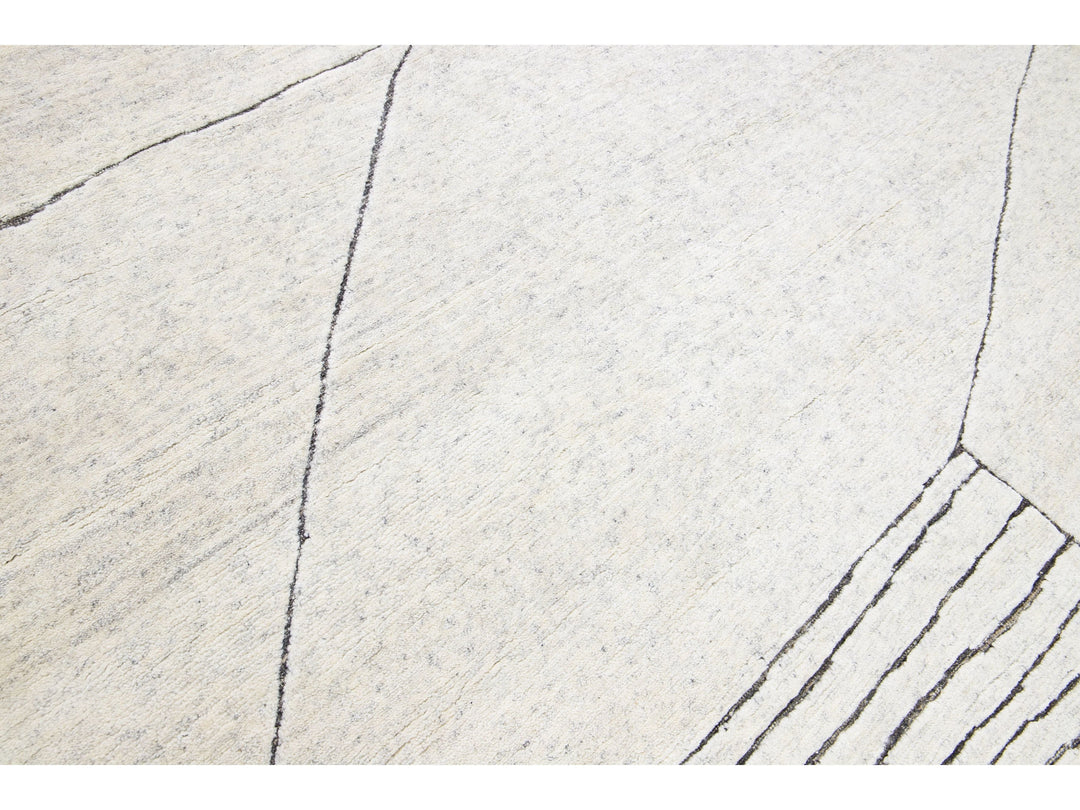 Modern Moroccan Wool Rug 8 X 10
