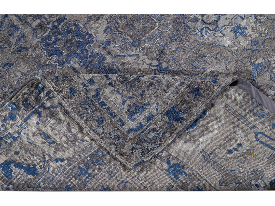21st Century Mahal Style Wool Rug 9 x 12