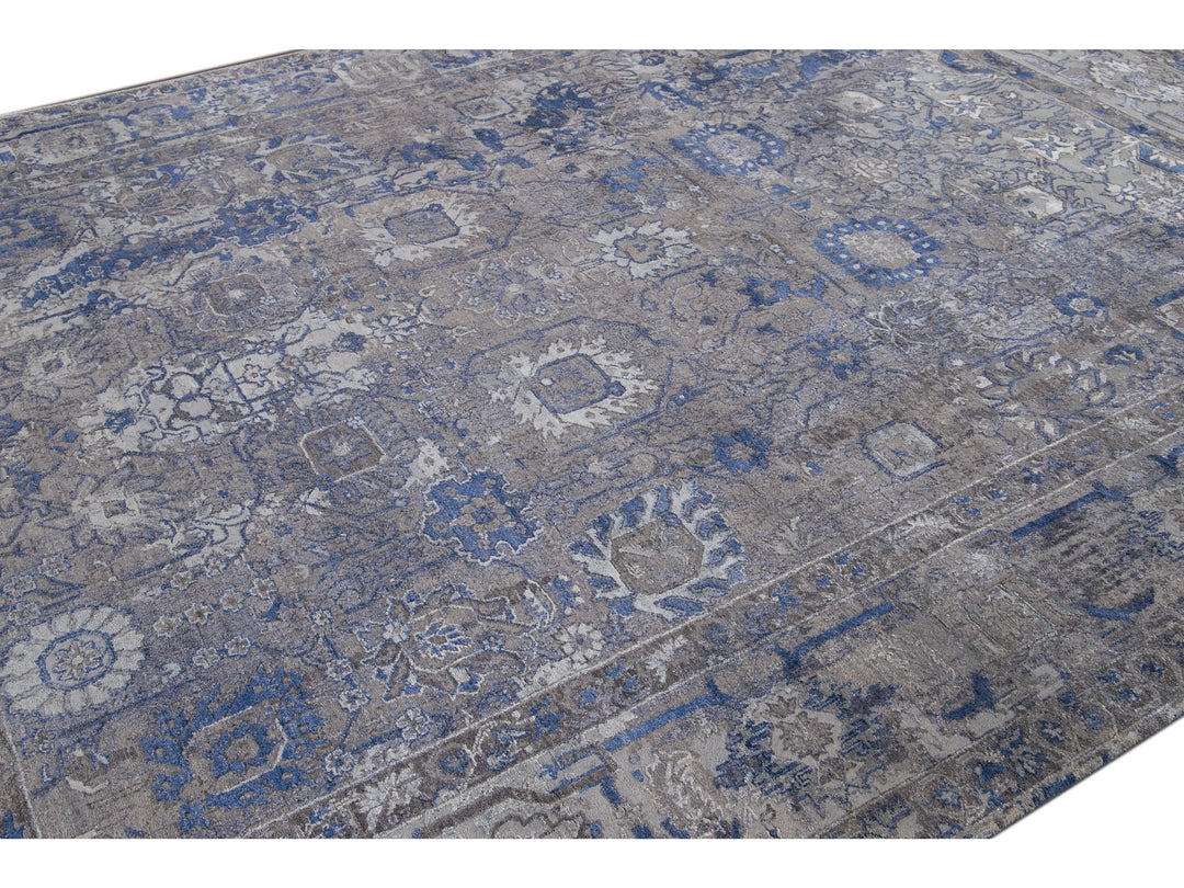 21st Century Mahal Style Wool Rug 9 x 12