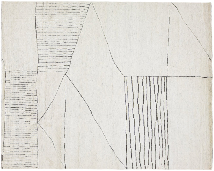 Modern Moroccan Wool Rug 8 X 10