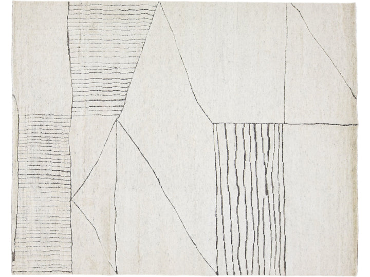 Modern Moroccan Wool Rug 8 X 10