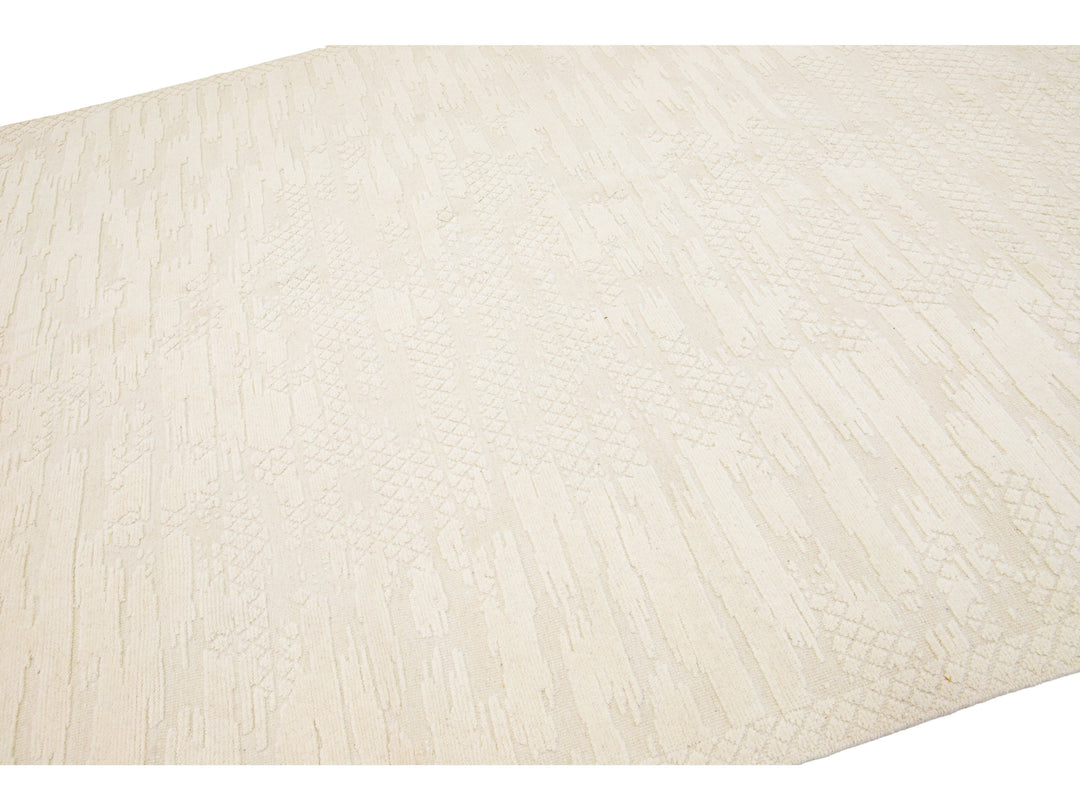 Modern Moroccan Wool Rug 8 X 10