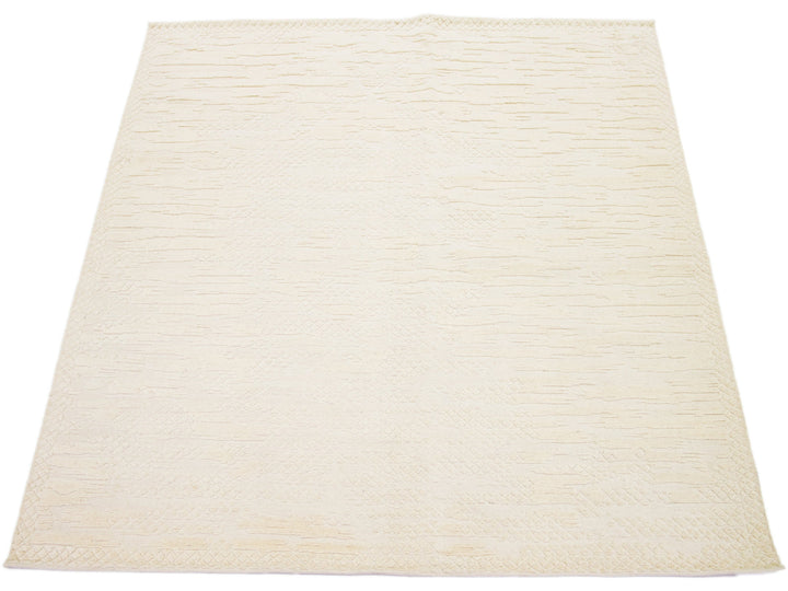 Modern Moroccan Wool Rug 8 X 10
