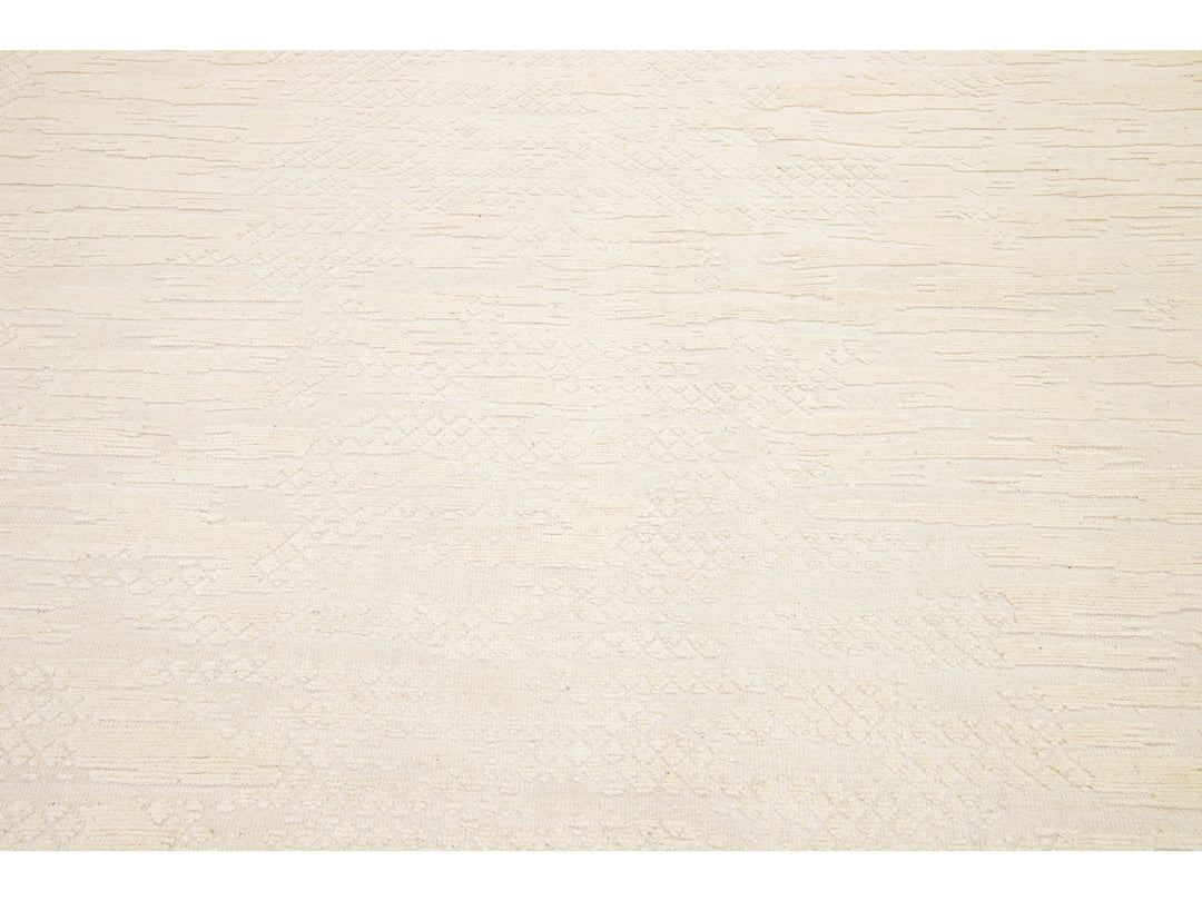 Modern Moroccan Wool Rug 8 X 10