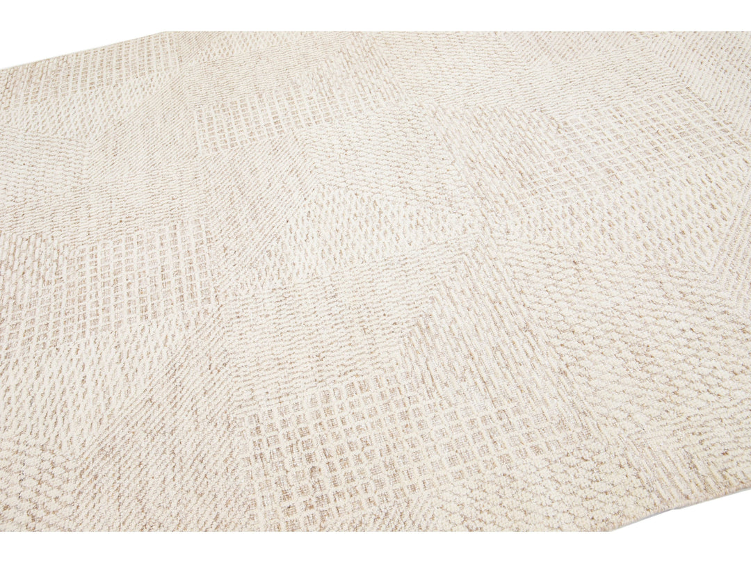 Modern Moroccan Wool Rug 8 X 10