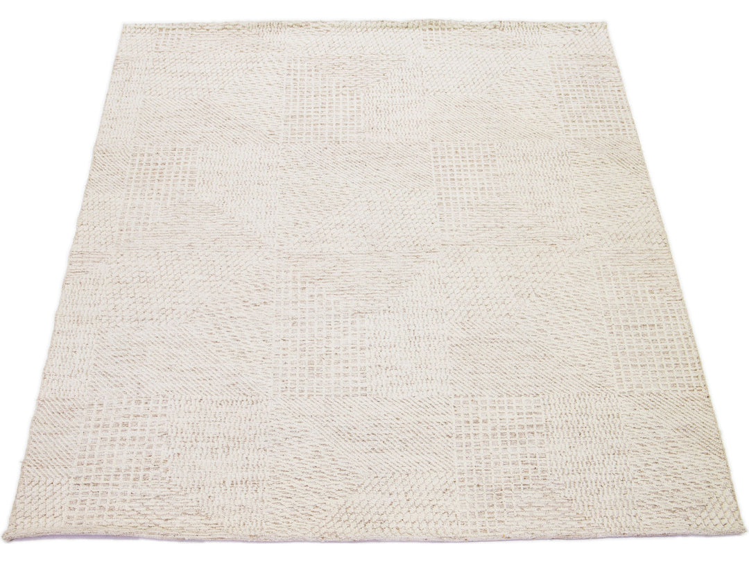Modern Moroccan Wool Rug 8 X 10