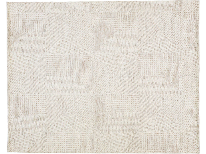 Modern Moroccan Wool Rug 8 X 10