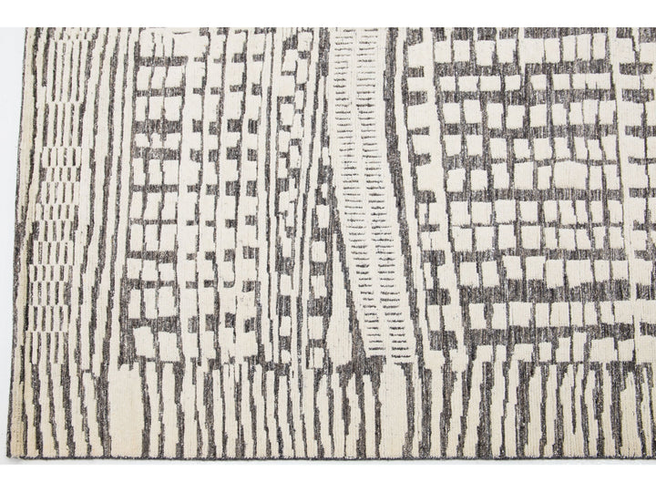 Modern Moroccan Wool Rug 8 X 10