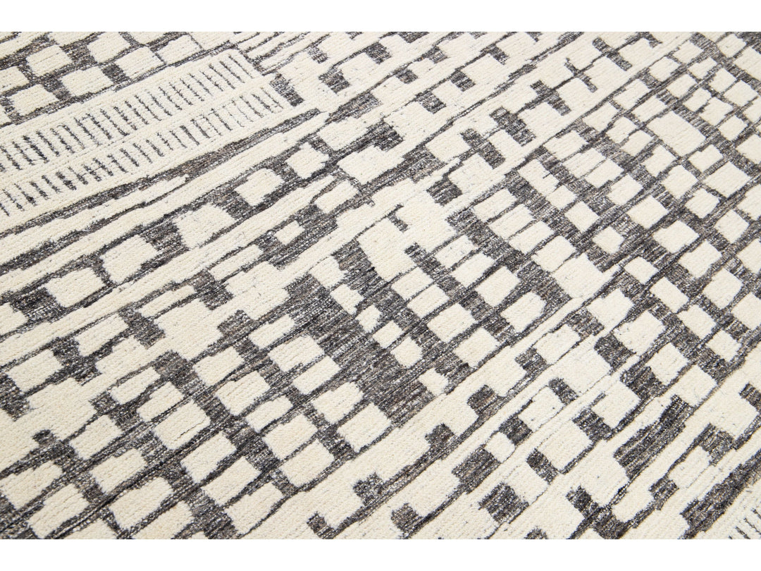 Modern Moroccan Wool Rug 8 X 10