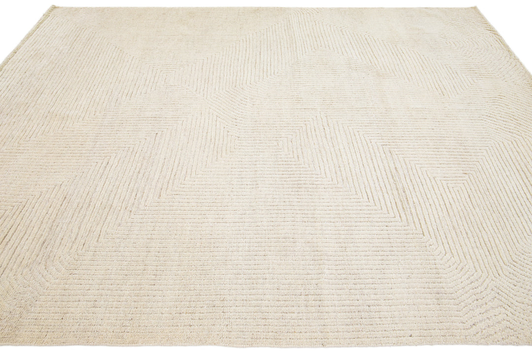 Modern Moroccan Wool Rug 8 X 10