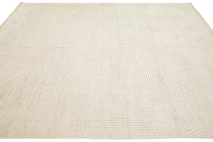 Modern Moroccan Wool Rug 8 X 10