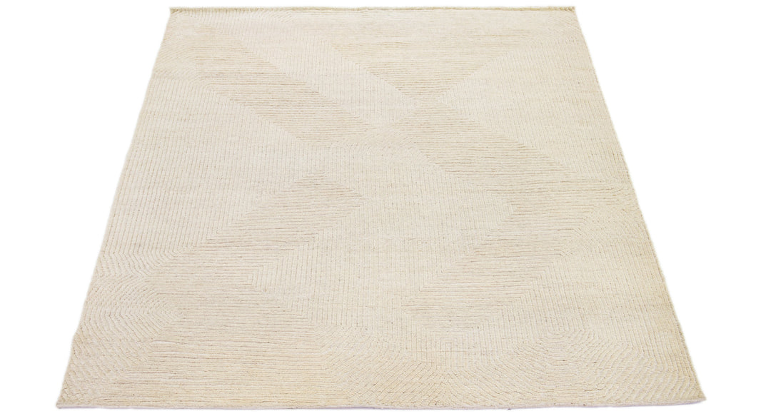 Modern Moroccan Wool Rug 8 X 10