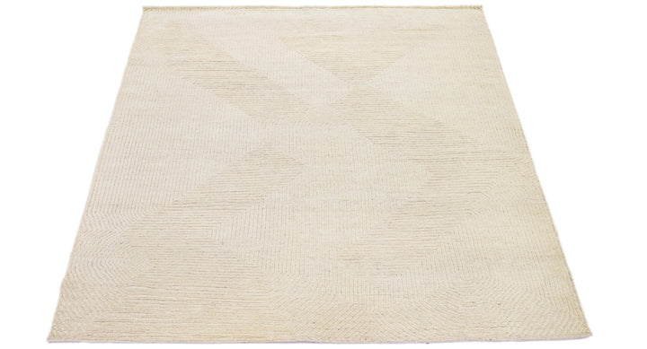 Modern Moroccan Wool Rug 8 X 10