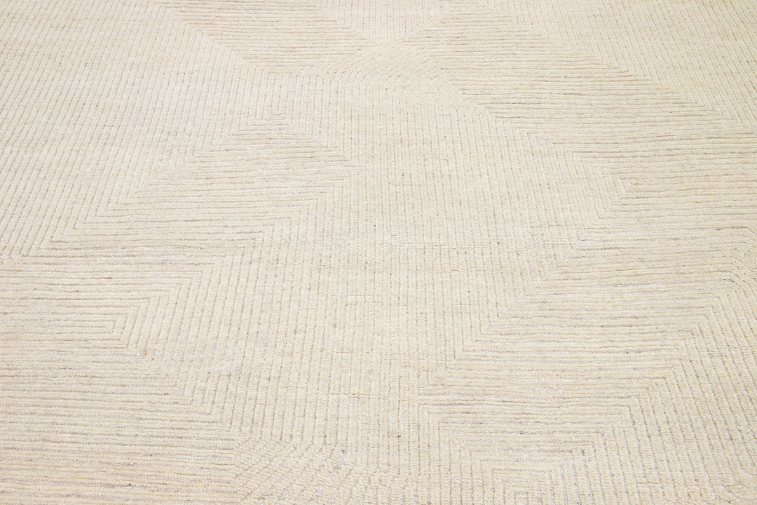 Modern Moroccan Wool Rug 8 X 10