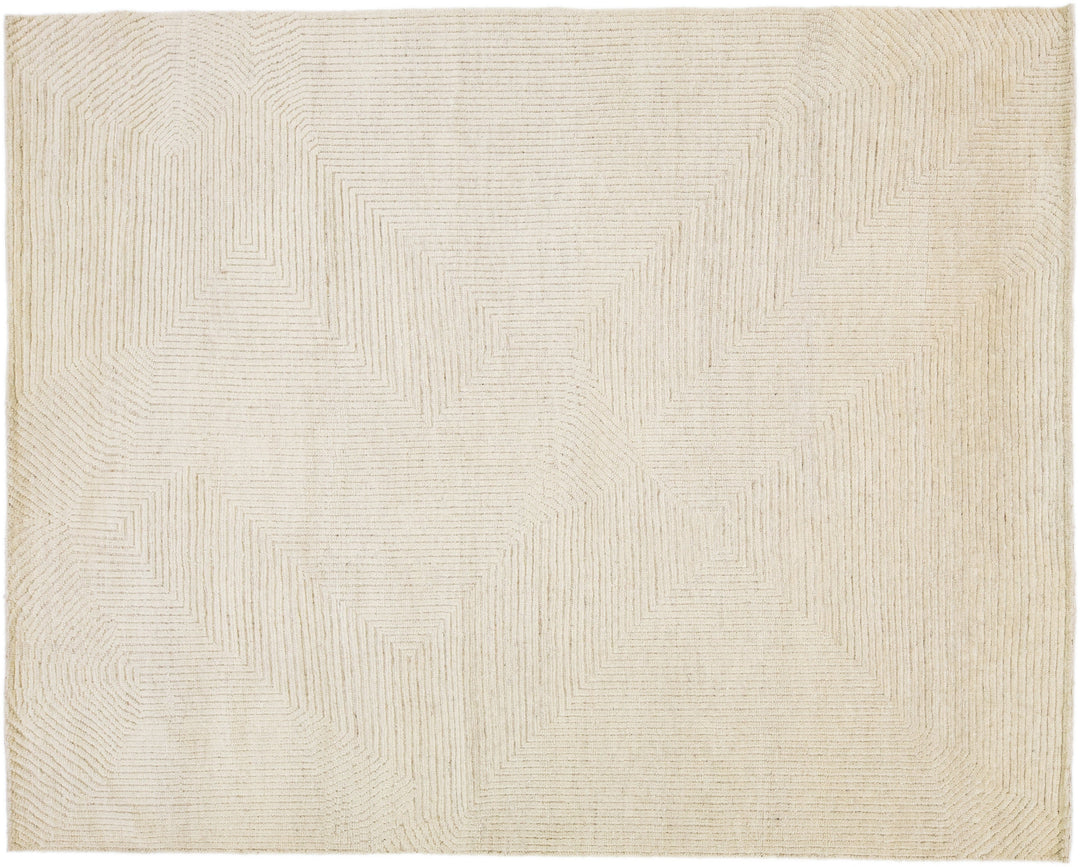 Modern Moroccan Wool Rug 8 X 10