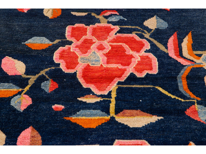 Antique Chinese Art Deco Wool Rug 3 X 5