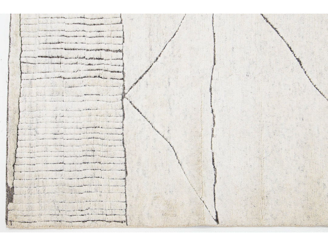 Modern Moroccan Wool Rug 8 X 10