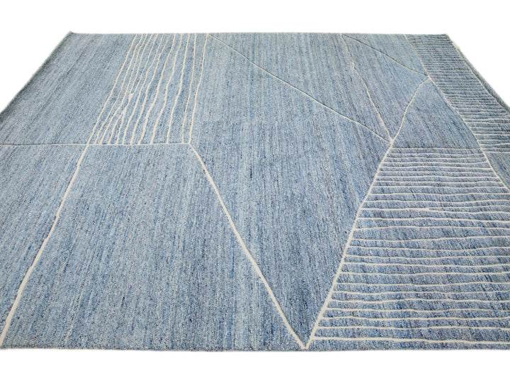 Modern Moroccan Wool Rug 8 X 10