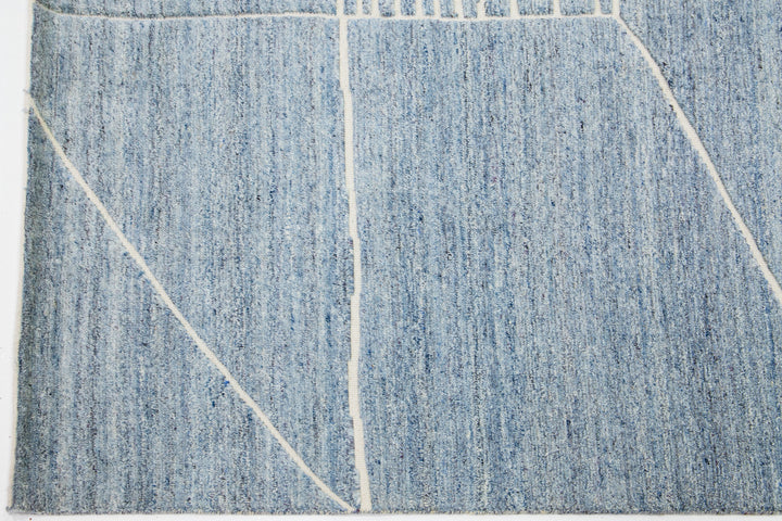 Modern Moroccan Wool Rug 8 X 10