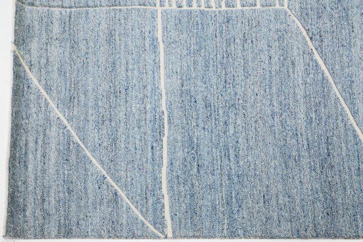 Modern Moroccan Wool Rug 8 X 10