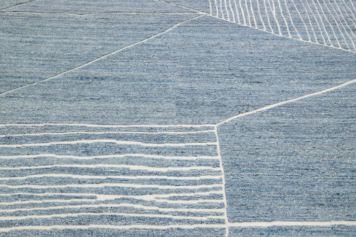 Modern Moroccan Wool Rug 8 X 10