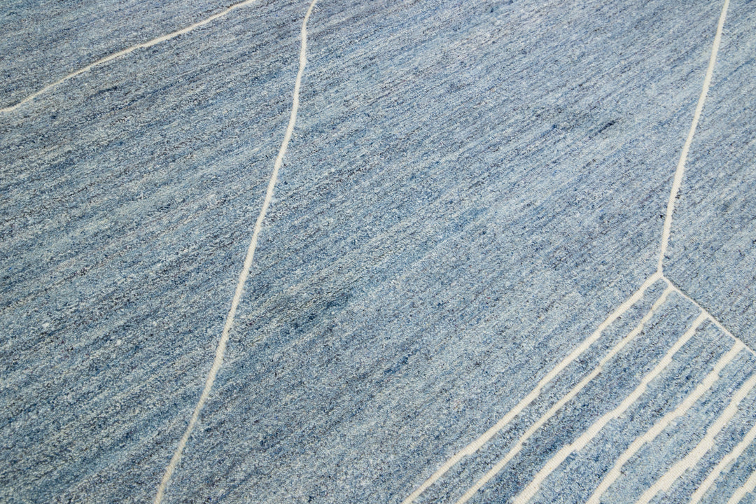 Modern Moroccan Wool Rug 8 X 10